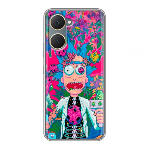 Дизайнерский силиконовый чехол для Vivo Y03 Рик и Морти Rick Morty