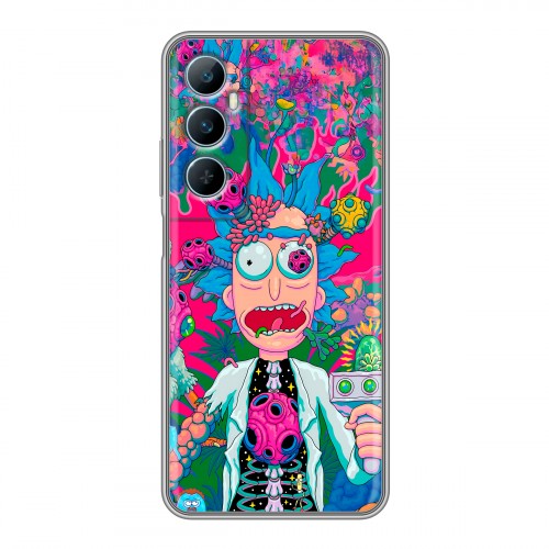 Дизайнерский силиконовый чехол для Realme C65 Рик и Морти Rick Morty