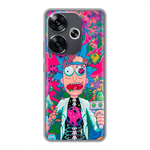 Дизайнерский силиконовый чехол для Xiaomi Redmi Turbo 3 Рик и Морти Rick Morty