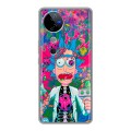 Дизайнерский силиконовый чехол для Vivo V40 5G Рик и Морти Rick Morty