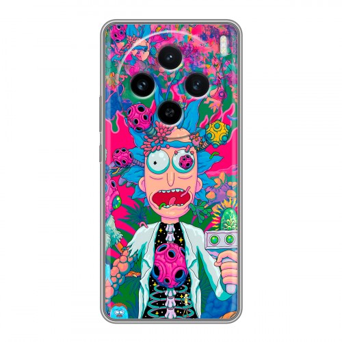 Дизайнерский пластиковый чехол для Vivo X100 Рик и Морти Rick Morty