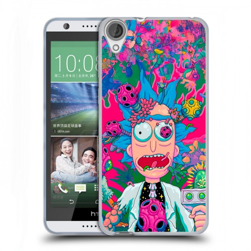Дизайнерский силиконовый чехол для HTC Desire 820 Рик и Морти Rick Morty