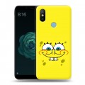 Дизайнерский силиконовый чехол для Xiaomi Mi A2 спанчбоб спанч боб