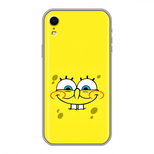 Дизайнерский силиконовый чехол для Iphone Xr спанчбоб спанч боб
