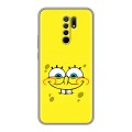 Дизайнерский силиконовый чехол для Xiaomi RedMi 9 спанчбоб спанч боб