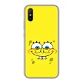 Дизайнерский силиконовый чехол для Xiaomi RedMi 9A спанчбоб спанч боб