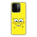Дизайнерский силиконовый с усиленными углами чехол для Tecno Spark Go 2022 спанчбоб спанч боб