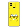 Дизайнерский силиконовый чехол для Xiaomi Redmi 10A спанчбоб спанч боб