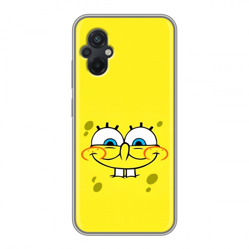 Дизайнерский силиконовый чехол для Xiaomi Poco M5 спанчбоб спанч боб