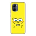 Дизайнерский силиконовый с усиленными углами чехол для Realme C33 спанчбоб спанч боб
