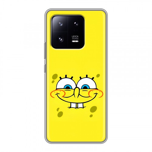 Дизайнерский силиконовый чехол для Xiaomi 13 Pro спанчбоб спанч боб