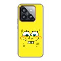 Дизайнерский силиконовый чехол для Xiaomi 14 Pro спанчбоб спанч боб