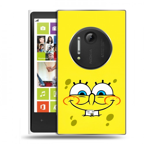 Дизайнерский силиконовый чехол для Nokia Lumia 1020 спанчбоб спанч боб