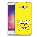 Дизайнерский пластиковый чехол для LG L60 спанчбоб спанч боб