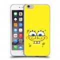Дизайнерский силиконовый чехол для Iphone 6 Plus/6s Plus спанчбоб спанч боб