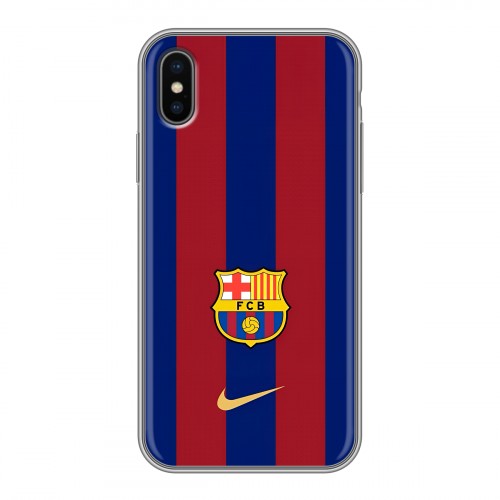Дизайнерский силиконовый чехол для Iphone x10 Барселона Barcelona