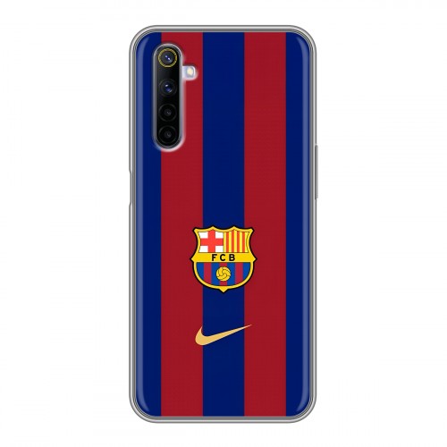 Дизайнерский силиконовый с усиленными углами чехол для Realme 6 Барселона Barcelona