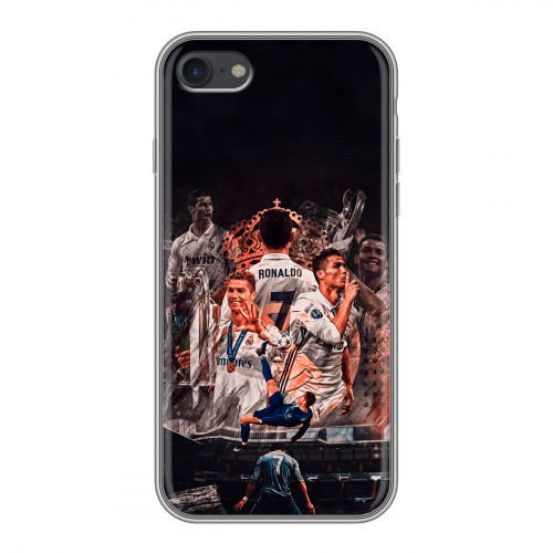 Дизайнерский силиконовый чехол для Iphone 7 Реал Роналдо Real Ronaldo