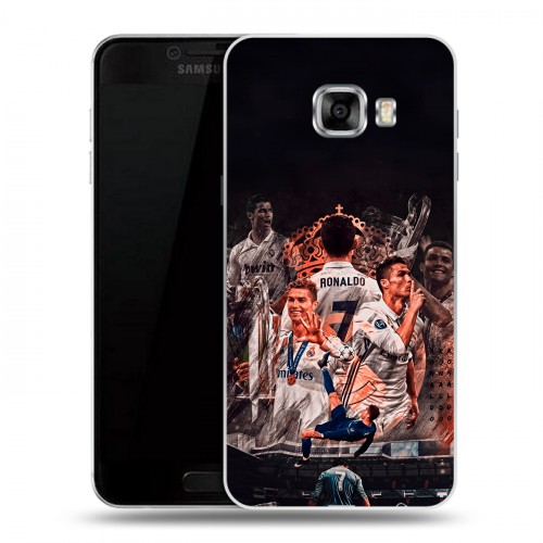Дизайнерский пластиковый чехол для Samsung Galaxy C5 Реал Роналдо Real Ronaldo
