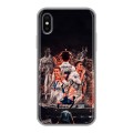 Дизайнерский силиконовый чехол для Iphone x10 Реал Роналдо Real Ronaldo