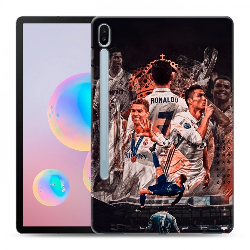 Дизайнерский силиконовый чехол для Samsung Galaxy Tab S6 Реал Роналдо Real Ronaldo