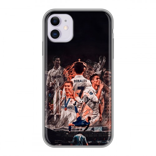 Дизайнерский силиконовый чехол для Iphone 11 Реал Роналдо Real Ronaldo
