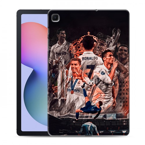 Дизайнерский силиконовый чехол для Samsung Galaxy Tab S6 Lite Реал Роналдо Real Ronaldo