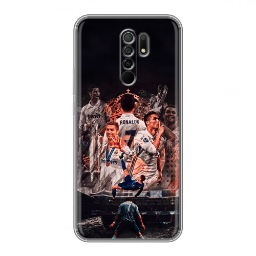 Дизайнерский силиконовый чехол для Xiaomi RedMi 9 Реал Роналдо Real Ronaldo