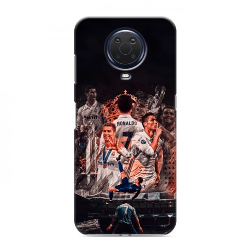 Дизайнерский силиконовый с усиленными углами чехол для Nokia G20 Реал Роналдо Real Ronaldo