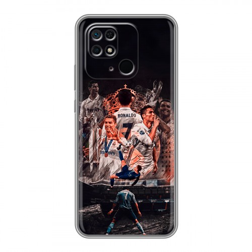 Дизайнерский силиконовый чехол для Xiaomi Redmi 10C Реал Роналдо Real Ronaldo