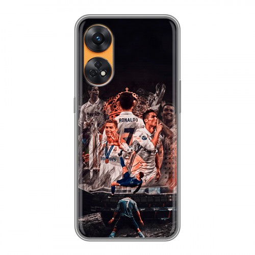 Дизайнерский силиконовый чехол для OPPO Reno8 T Реал Роналдо Real Ronaldo