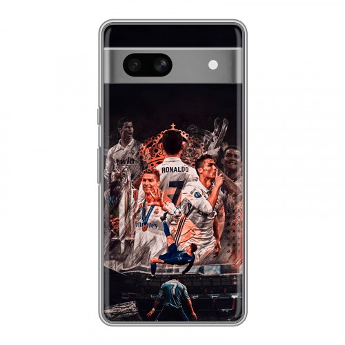 Дизайнерский силиконовый чехол для Google Pixel 7A Реал Роналдо Real Ronaldo
