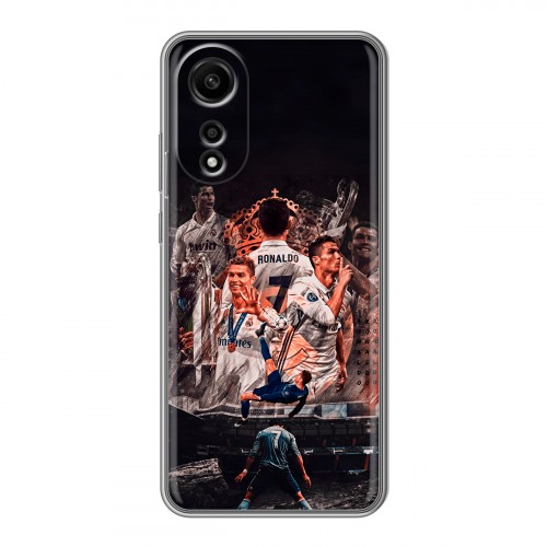 Дизайнерский силиконовый чехол для OPPO A78 4G Реал Роналдо Real Ronaldo