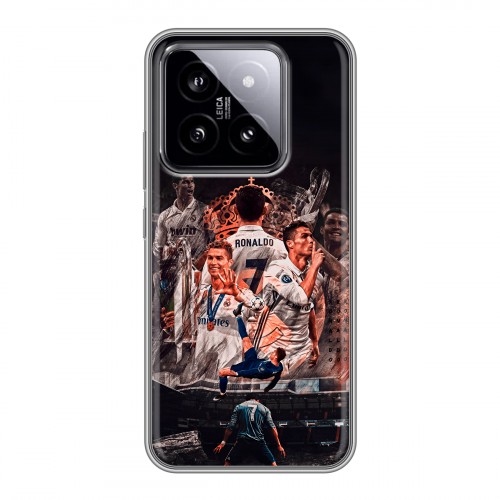 Дизайнерский силиконовый чехол для Xiaomi 14 Реал Роналдо Real Ronaldo