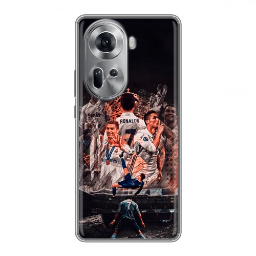Дизайнерский силиконовый чехол для OPPO Reno 11 Реал Роналдо Real Ronaldo