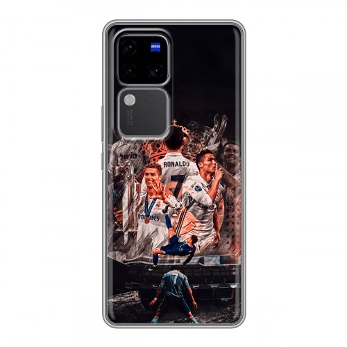 Дизайнерский силиконовый чехол для Vivo V30 Pro Реал Роналдо Real Ronaldo