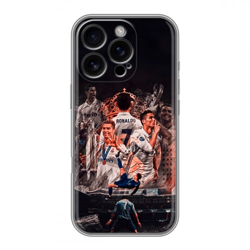 Дизайнерский пластиковый чехол для Iphone 16 Pro Реал Роналдо Real Ronaldo