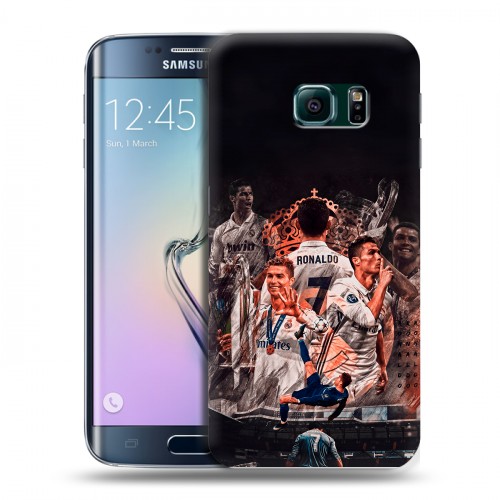 Дизайнерский силиконовый чехол для Samsung Galaxy S6 Edge Реал Роналдо Real Ronaldo