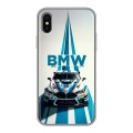 Дизайнерский силиконовый чехол для Iphone x10 БМВ BMW