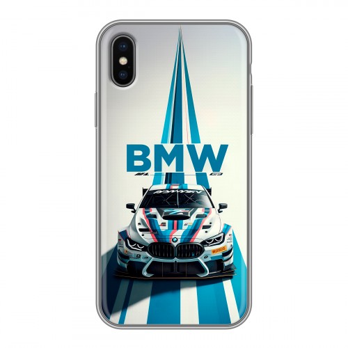 Дизайнерский силиконовый чехол для Iphone x10 БМВ BMW