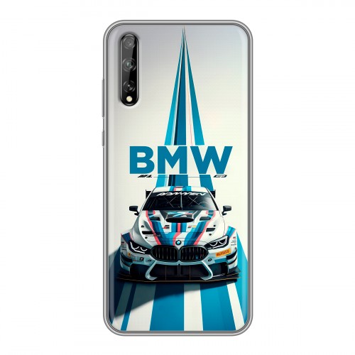 Дизайнерский силиконовый чехол для Huawei Y8p БМВ BMW