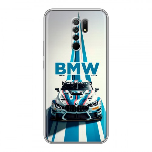 Дизайнерский силиконовый чехол для Xiaomi RedMi 9 БМВ BMW