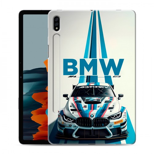 Дизайнерский силиконовый чехол для Samsung Galaxy Tab S7 БМВ BMW