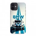 Дизайнерский силиконовый с усиленными углами чехол для Iphone 12 Mini БМВ BMW