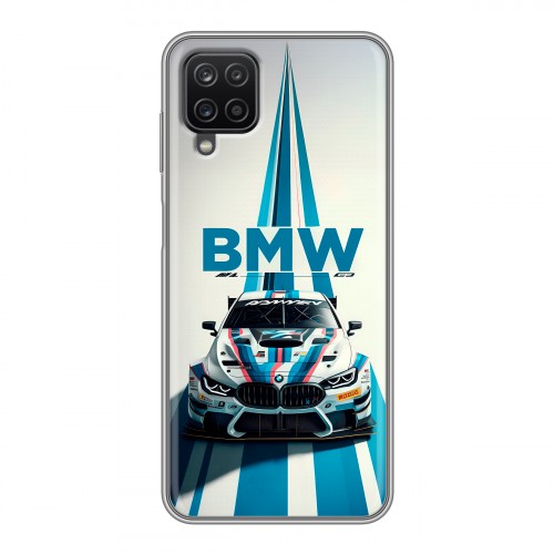 Дизайнерский пластиковый чехол для Samsung Galaxy A12 БМВ BMW