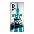 Дизайнерский силиконовый с усиленными углами чехол для Samsung Galaxy A23 БМВ BMW