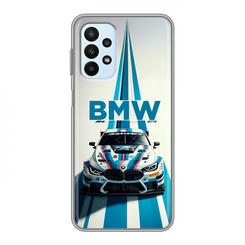 Дизайнерский силиконовый чехол для Samsung Galaxy A23 БМВ BMW