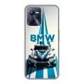 Дизайнерский силиконовый с усиленными углами чехол для Realme C35 БМВ BMW