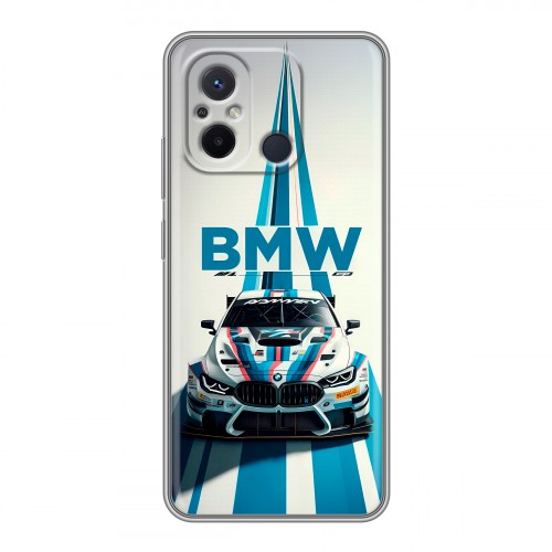 Дизайнерский силиконовый чехол для Xiaomi RedMi 12C БМВ BMW
