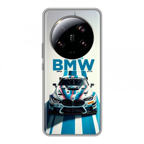 Дизайнерский силиконовый с усиленными углами чехол для Xiaomi 13 Ultra БМВ BMW